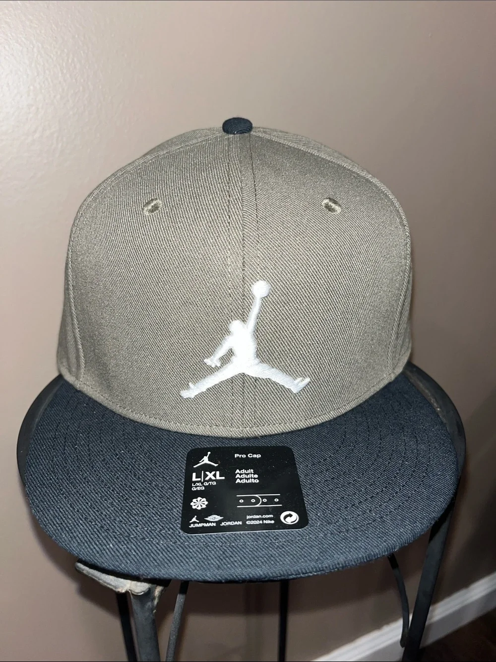 JORDAN - Men’s olive green and black Pro Cap - Size L/XL - Picture 1 of 5